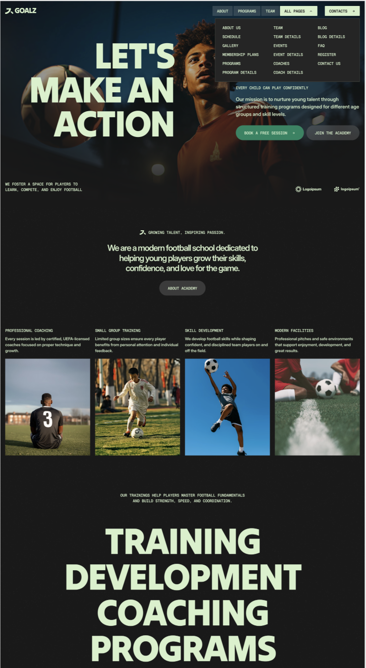 Portfolio — Website project