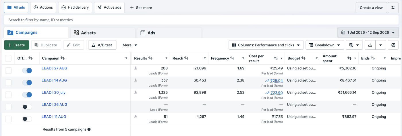 Solar & Lithium Battery — 1,325 Leads From One Campaign