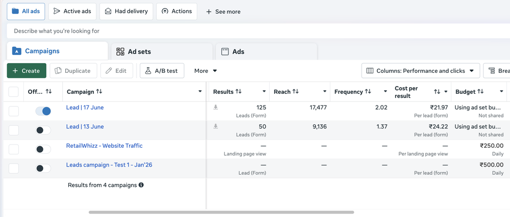 125 leads in 30 days
