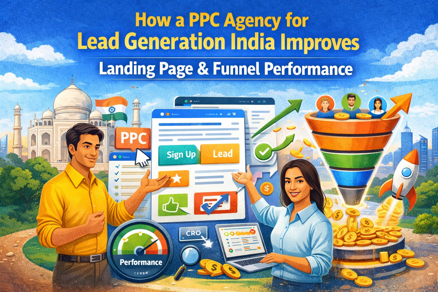 How a PPC Agency for Lead Generation India Improves Landing Page & Funnel Performance